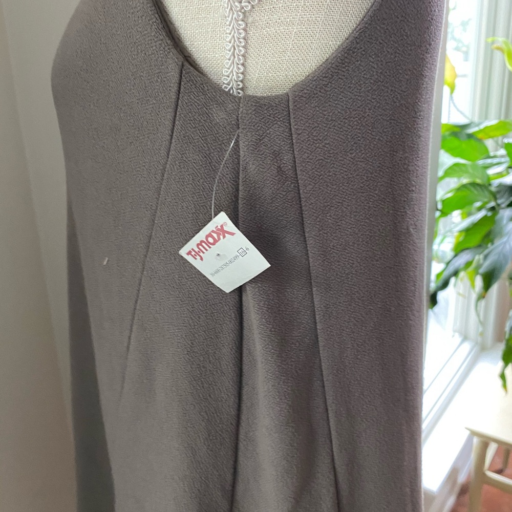 Nwt Sigrid Olsen Taupe Sleeveless Knit Dress - image 3